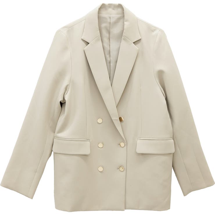 選べるボタンテーラードダブルジャケット | FUNNY COMPANY＋  | 詳細画像27 