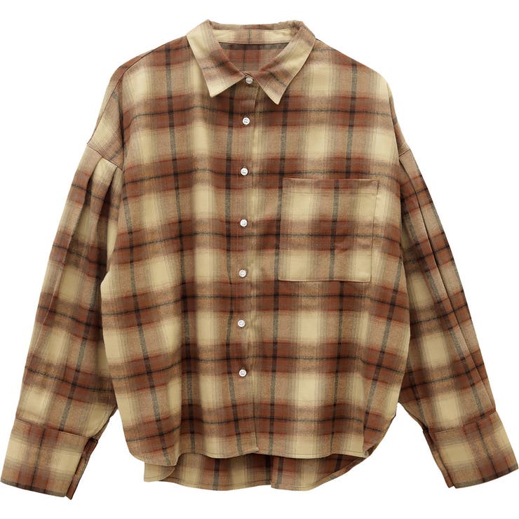 起毛チェック袖タックシャツ | FUNNY COMPANY＋  | 詳細画像26 