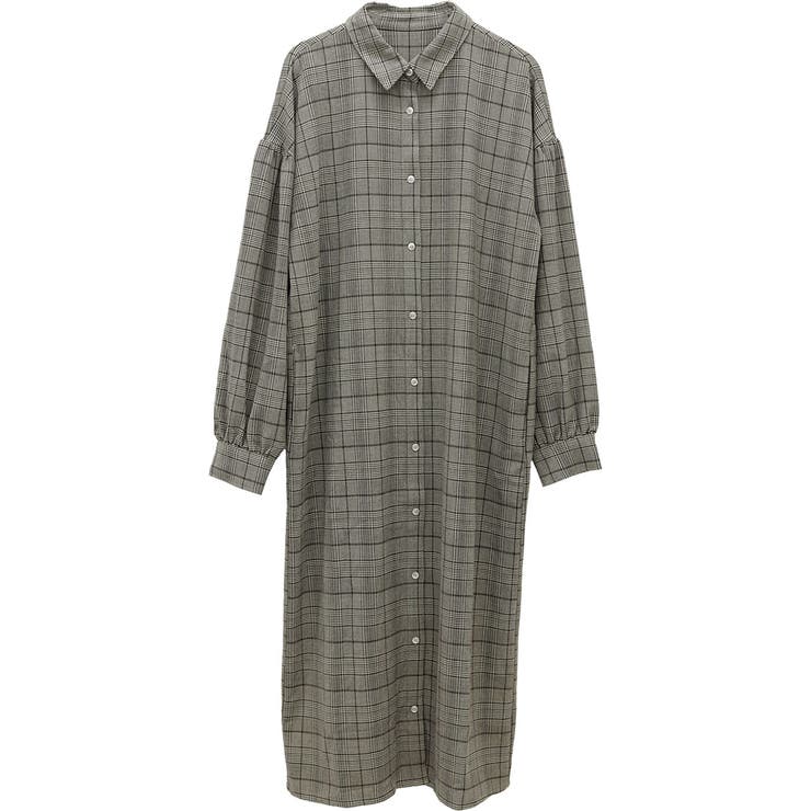 先染めチェック前開きシャツワンピース | FUNNY COMPANY+  | 詳細画像26