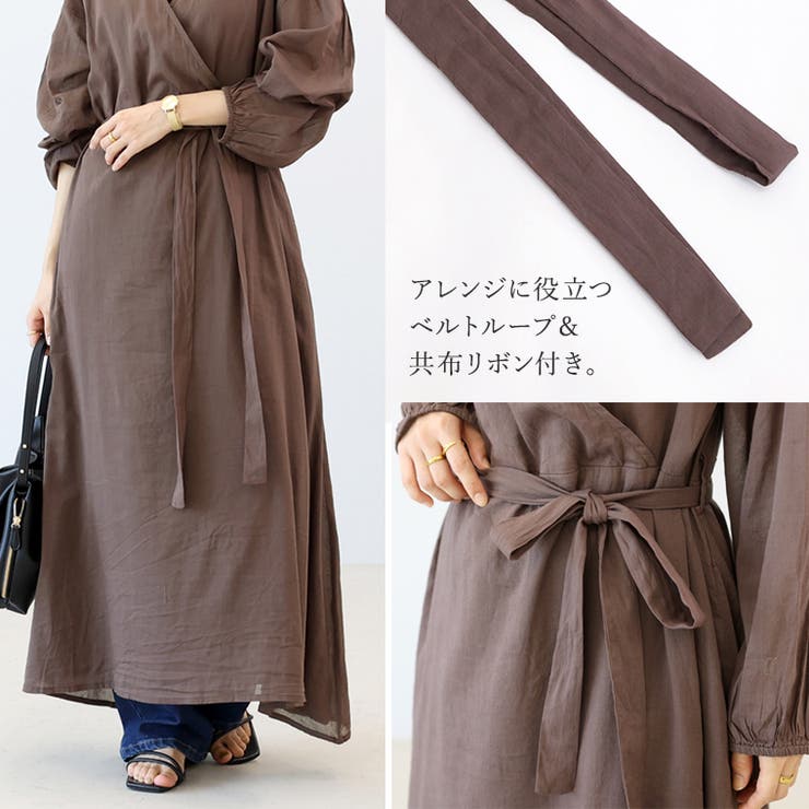 綿ボイルカシュクール2WAYワンピース | FUNNY COMPANY＋  | 詳細画像8 