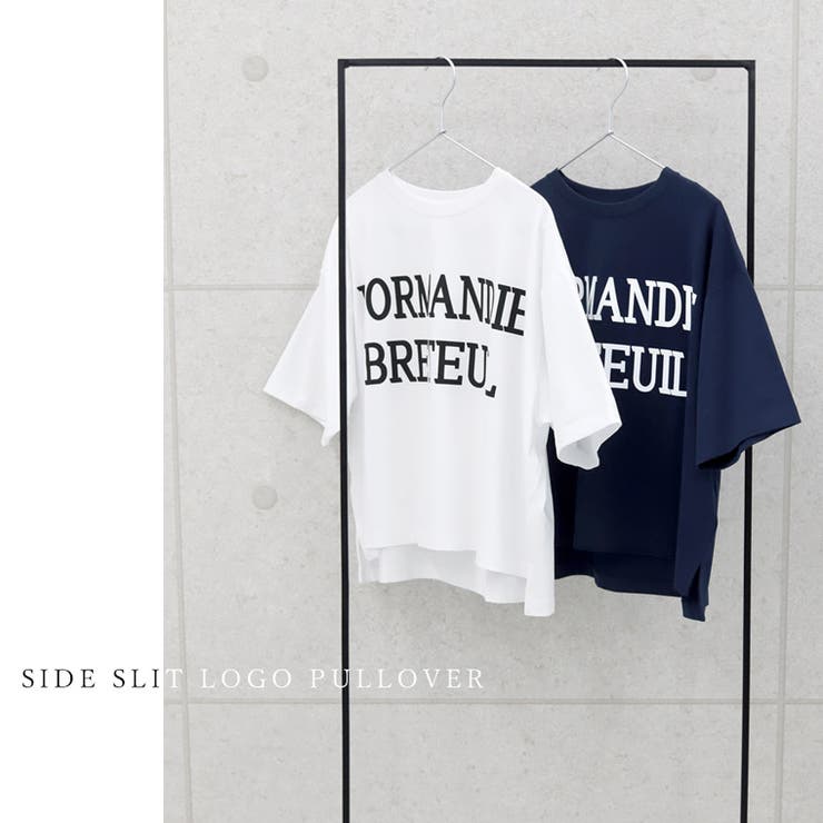 接触冷感サイドスリットロゴプルオーバー | FUNNY COMPANY＋  | 詳細画像9 