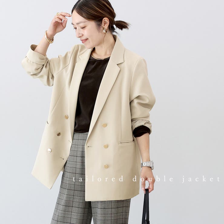 選べるボタンテーラードダブルジャケット | FUNNY COMPANY＋  | 詳細画像9 