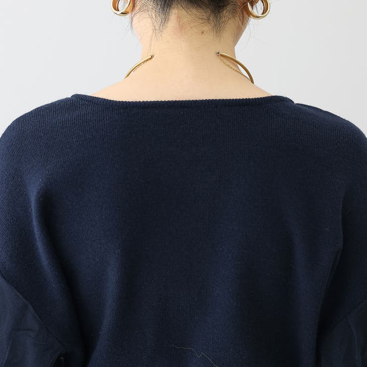 アンチピリング袖チュールダブルジップカーディガン | FUNNY COMPANY＋  | 詳細画像22 