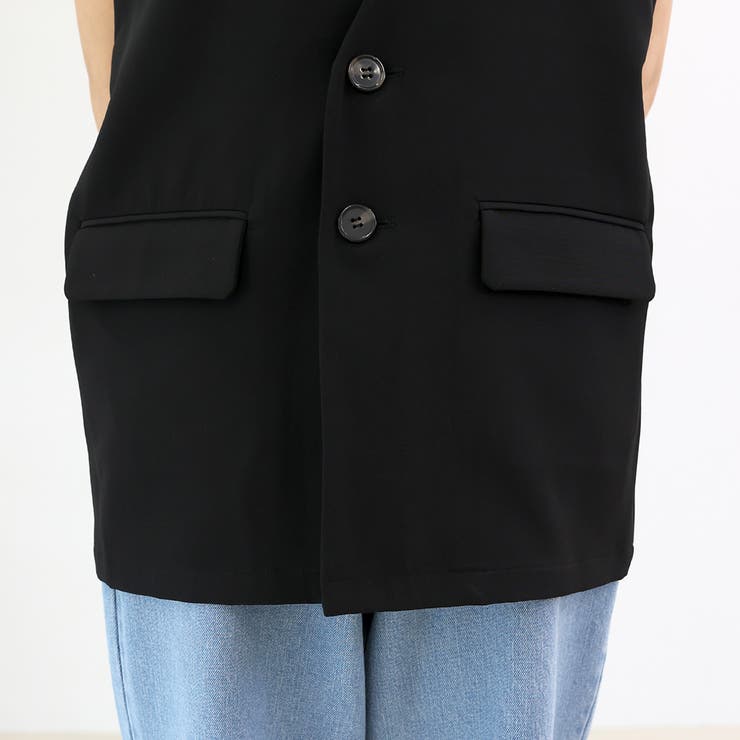 ノーカラーVネックベスト | FUNNY COMPANY＋  | 詳細画像23 