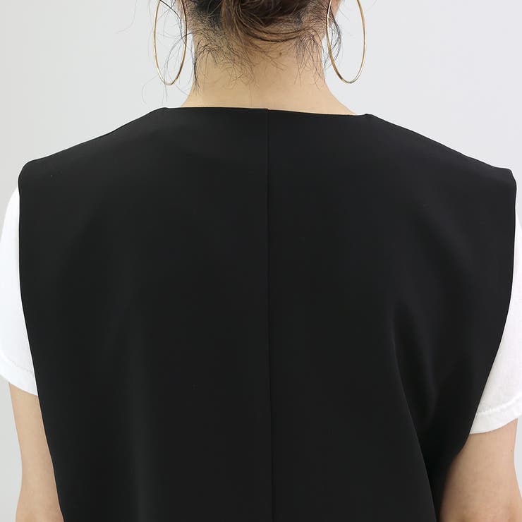 ノーカラーVネックベスト | FUNNY COMPANY＋  | 詳細画像22 