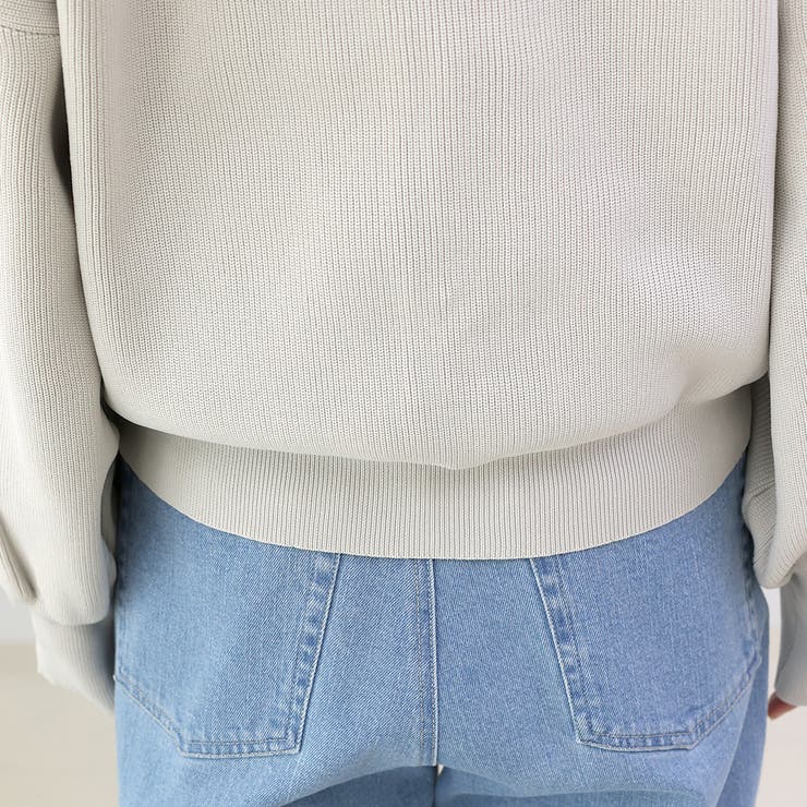 ゴールドボタン畦編みVネックカーディガン | FUNNY COMPANY＋  | 詳細画像24 