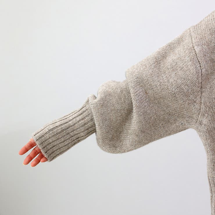 クリアボタンリブ使いVネックカーディガン | FUNNY COMPANY＋  | 詳細画像22 