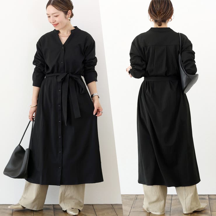 エステルスパンベルト付シャツワンピース | FUNNY COMPANY＋  | 詳細画像10 