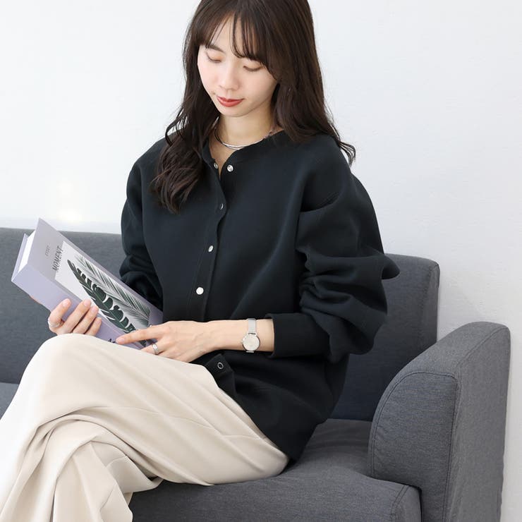 ダンボールドットボタン2WAYカーディガン | FUNNY COMPANY＋  | 詳細画像5 