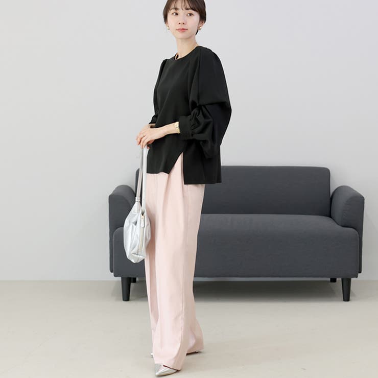 マルチスリーブサイドスリットブラウス | FUNNY COMPANY＋  | 詳細画像14 