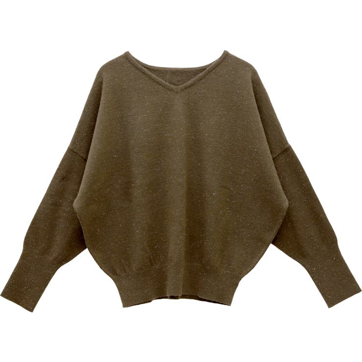 カシミア100%＊ふんわり柔らかVネックドルマンニット オフホワイト カシミア100%＊ふんわり柔らかVネックドルマンニット オフホワイトの
