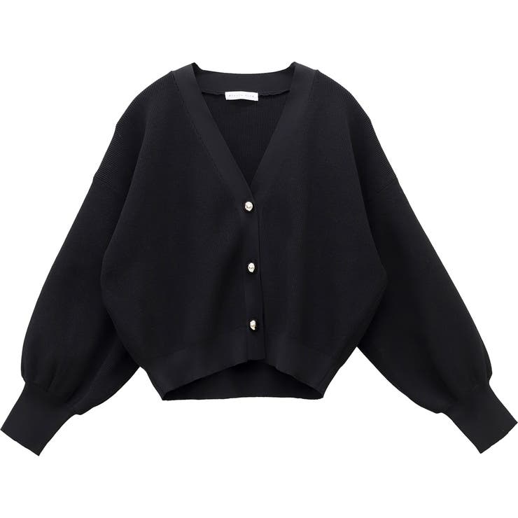 ゴールドボタン畦編みVネックカーディガン | FUNNY COMPANY＋  | 詳細画像25 