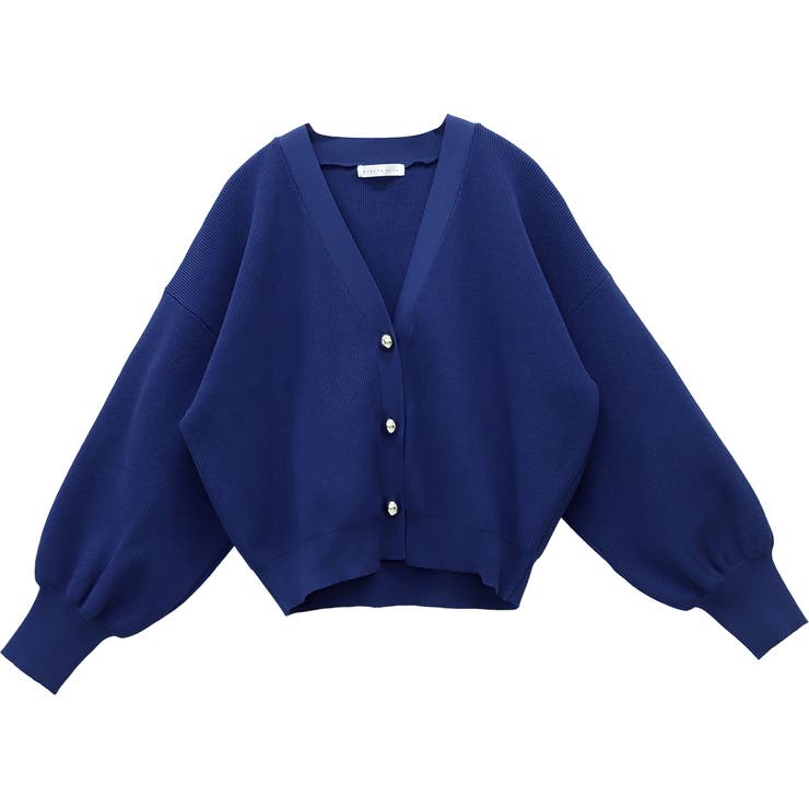 ゴールドボタン畦編みVネックカーディガン | FUNNY COMPANY＋  | 詳細画像26 