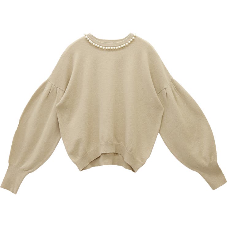 アンチピリング襟パールニットプルオーバー | FUNNY COMPANY＋  | 詳細画像27 