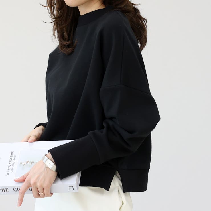 ドロップショルダーサイドスリット綿スウェット | FUNNY COMPANY＋  | 詳細画像4 