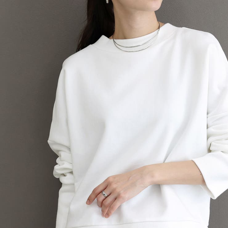 ドロップショルダーサイドスリット綿スウェット | FUNNY COMPANY＋  | 詳細画像8 