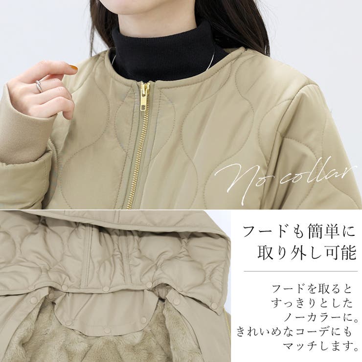 ファーライナー付マルチWAYキルティングコート | FUNNY COMPANY＋  | 詳細画像9 