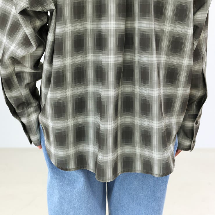 シアーチェックスキッパーシャツ | FUNNY COMPANY＋  | 詳細画像24 