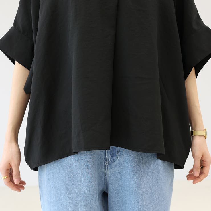 エステルローンバックフリルドルマンブラウス | FUNNY COMPANY＋  | 詳細画像23 