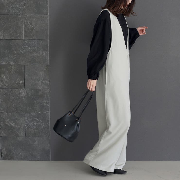 ダブルクロス深Vサロペット | FUNNY COMPANY＋  | 詳細画像5 