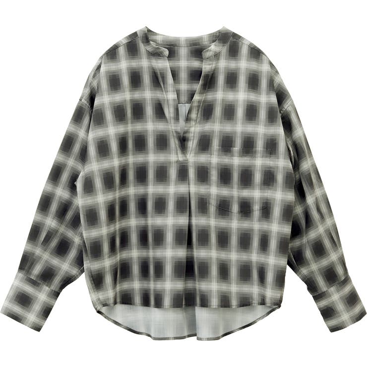 シアーチェックスキッパーシャツ | FUNNY COMPANY＋  | 詳細画像25 