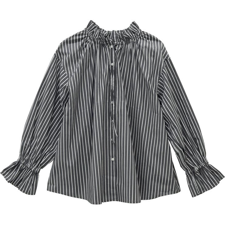 フリルカラーストライプ2WAYブラウス | FUNNY COMPANY＋  | 詳細画像25 