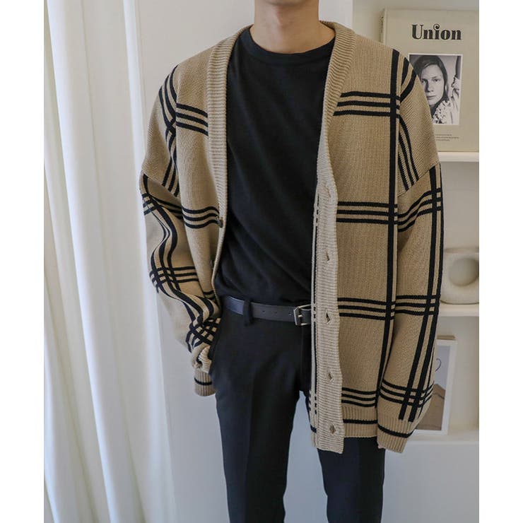 ASCLO Big Check Cardigan