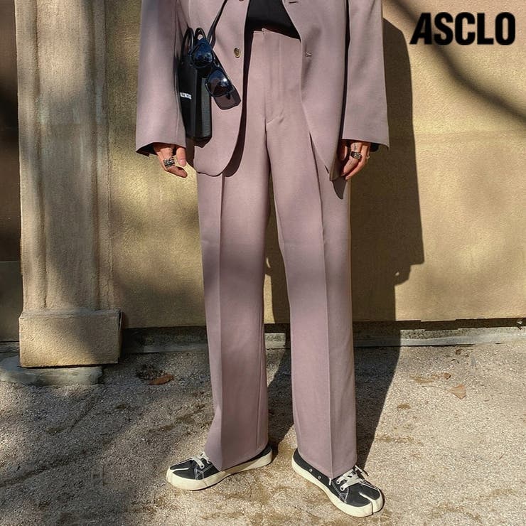 試着のみASCLO(エジュクロ) Banding Wide Slacks ASCLO Banding Wide Slacks ASCLO  (エジュクロ) パンツ・ボトムス メンズ ASCLO Banding Wide Slacks