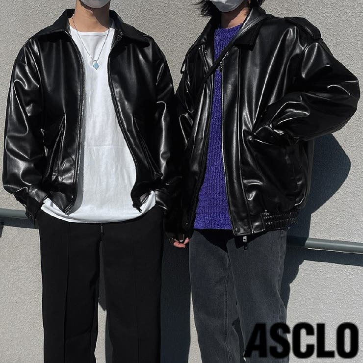 ASCLO(エジュクロ)ASCLOオーバービーガンレザージャケット