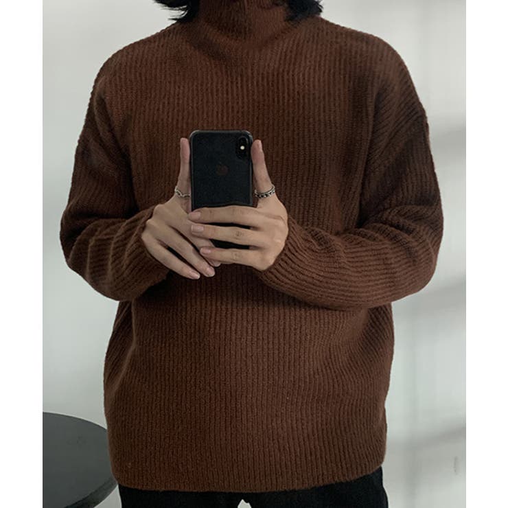 ASCLO(エジュクロ)Hachi Half Neck Knit 韓国[品番：NWIW0010584