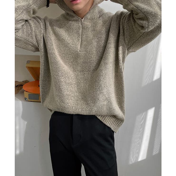 ASCLO(エジュクロ)無地シンプルハーフジップ 韓国 | 3rd Spring | 詳細画像4 