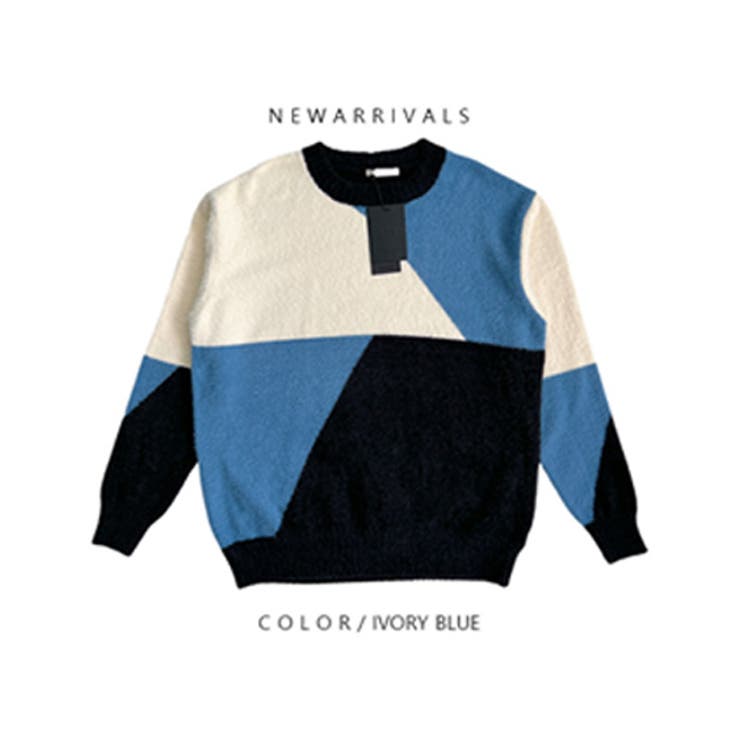 【フリー】その他 | ASCLO(エジュクロ)パズルラウンドネックニット 韓国 | 3rd Spring