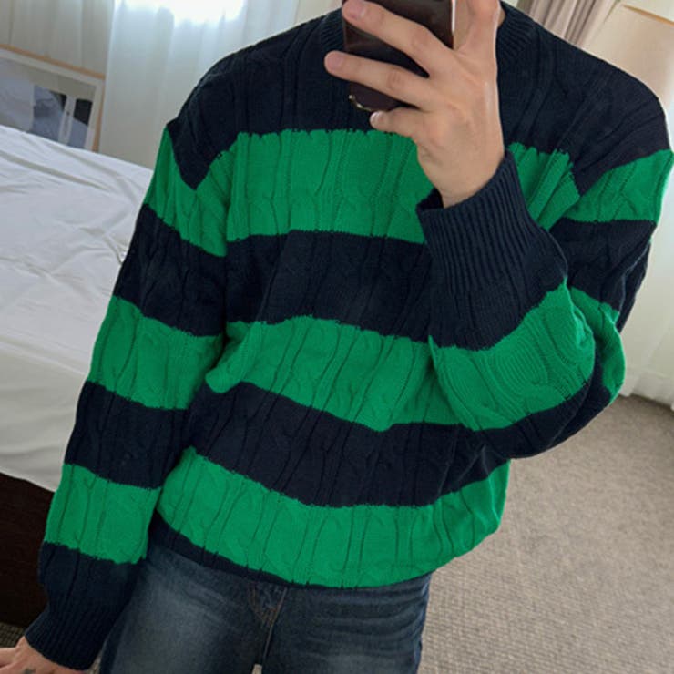 ASCLO(エジュクロ)ASCLO Cable Border Knit[品番：NWIW0010828]｜3rd