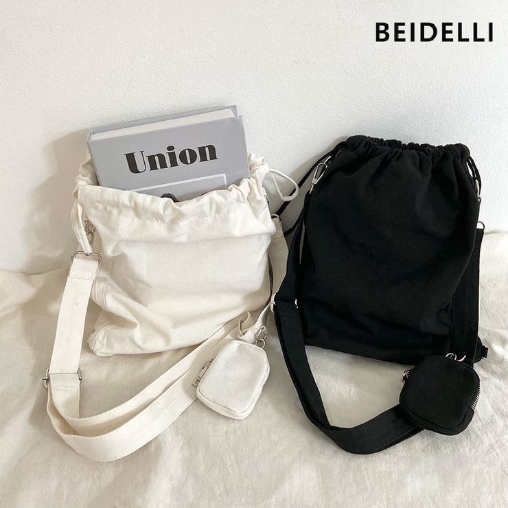 Beidelli(ベイデリ)巾着ショルダーバッグ+ジッパーケース | 3rd Spring | 詳細画像1 