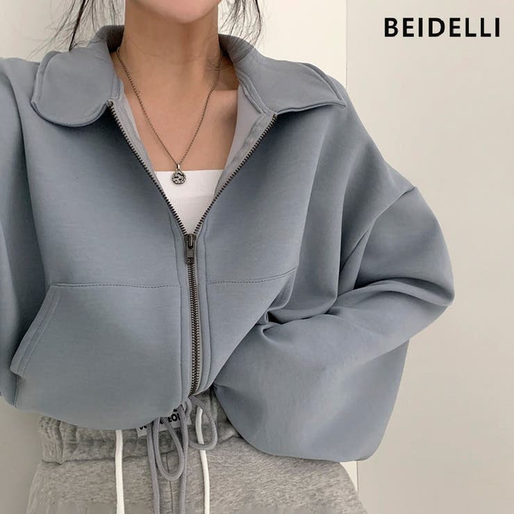 Beidelli(ベイデリ)クロップド丈ジップアップトレーナー[品番：NWIW0009212]｜3rd  Spring（サードスプリング）のレディースファッション通販｜SHOPLIST（ショップリスト）