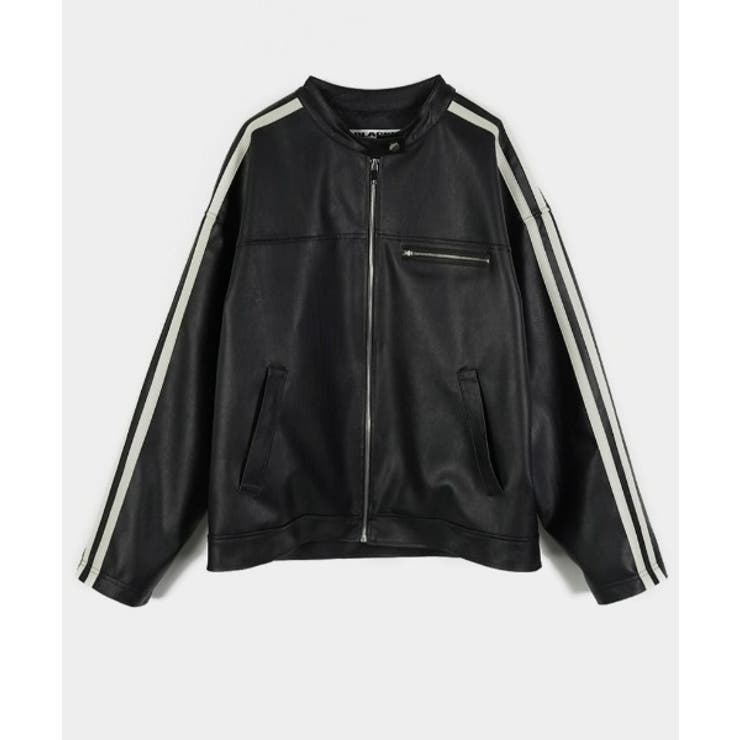 BLACKUP クリート配色レザージャンパー BLACKUP クリート配色レザージャンパー[品番：NWIW0010965]｜3rd