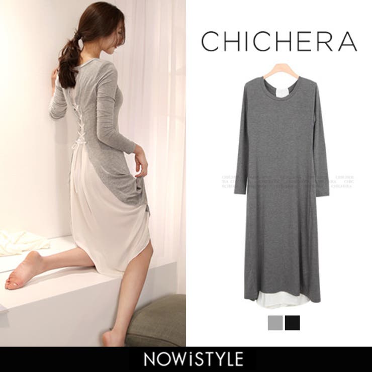 Chicheraバックレースアップワンピース 韓国 韓国ファッション 品番 Nwiw 3rd Spring サードスプリング のレディースファッション通販 Shoplist ショップリスト