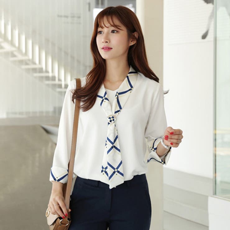 Click Amp Funnyスカーフタイブラウス韓国韓国ファッション トップス 品番 Nwiw 3rd Spring サードスプリング のレディースファッション通販 Shoplist ショップリスト