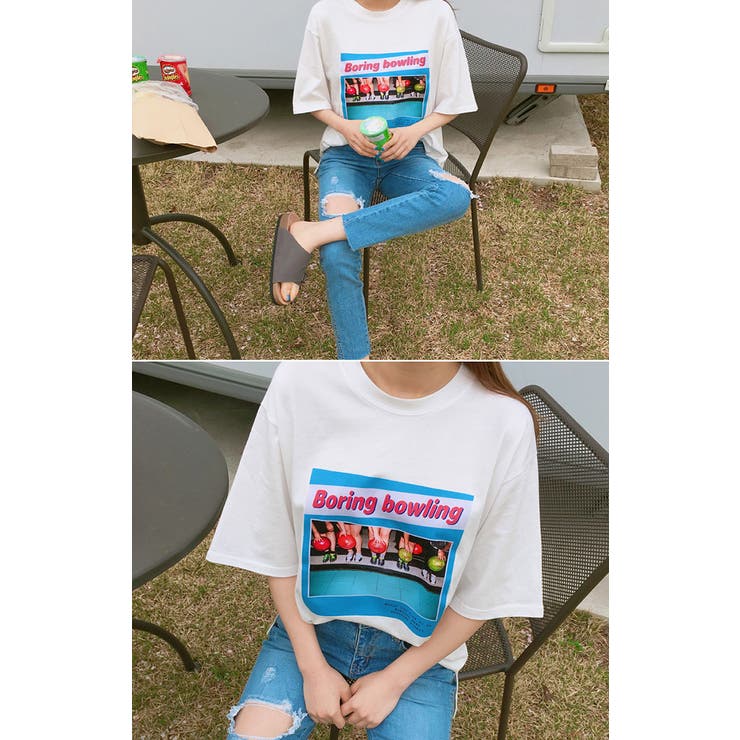 Michyeoraボーリングtシャツ 韓国 韓国ファッション 品番 Nwiw 3rd Spring サードスプリング のレディース ファッション通販 Shoplist ショップリスト