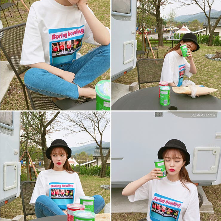 Michyeoraボーリングtシャツ 韓国 韓国ファッション 品番 Nwiw 3rd Spring サードスプリング のレディース ファッション通販 Shoplist ショップリスト