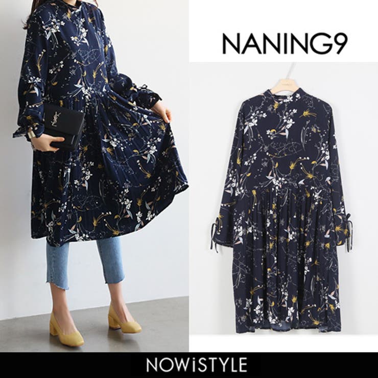 Naning9ボタニカル柄フレアワンピース 韓国 韓国ファッション 品番 Nwiw 3rd Spring サードスプリング のレディースファッション通販 Shoplist ショップリスト