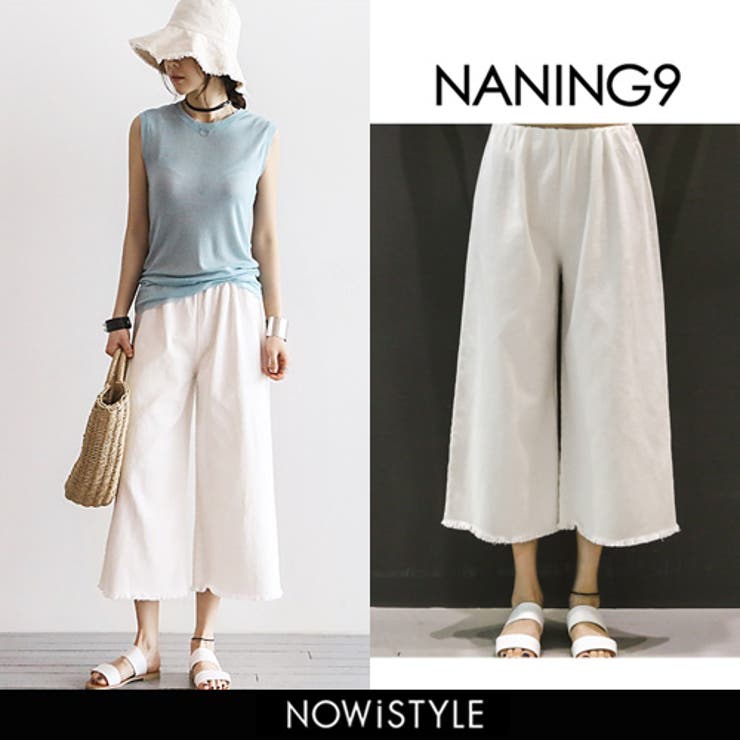 Naning9クロップドワイドパンツ 韓国 韓国ファッション 品番 Nwiw 3rd Spring サードスプリング のレディースファッション通販 Shoplist ショップリスト