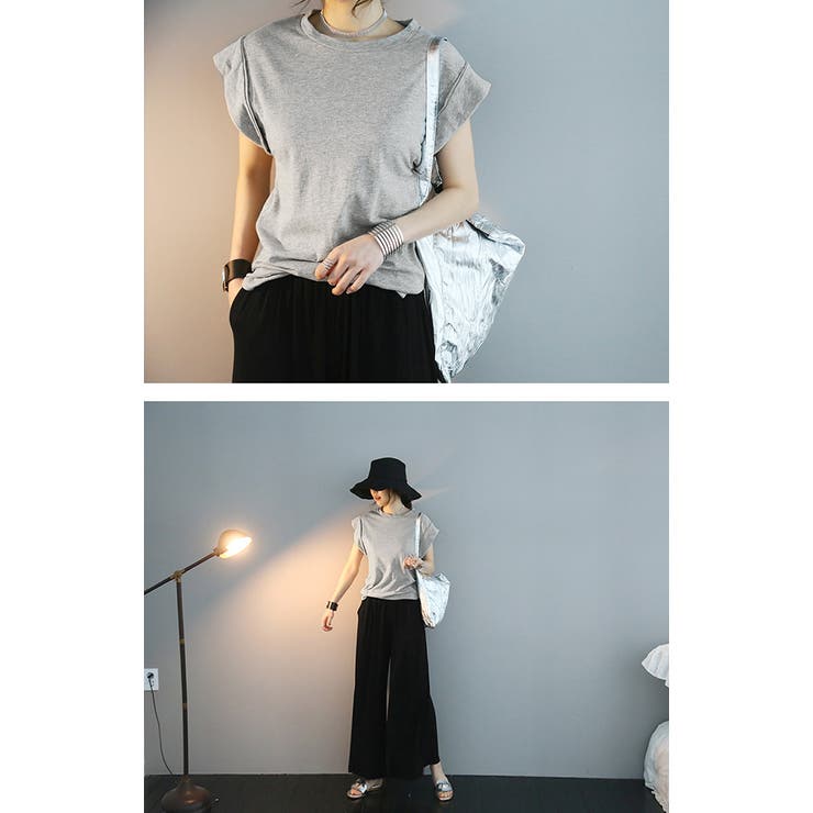 NANING9ロールアップフレンチスリーブTシャツ 韓国 韓国ファッション | 3rd Spring | 詳細画像9 