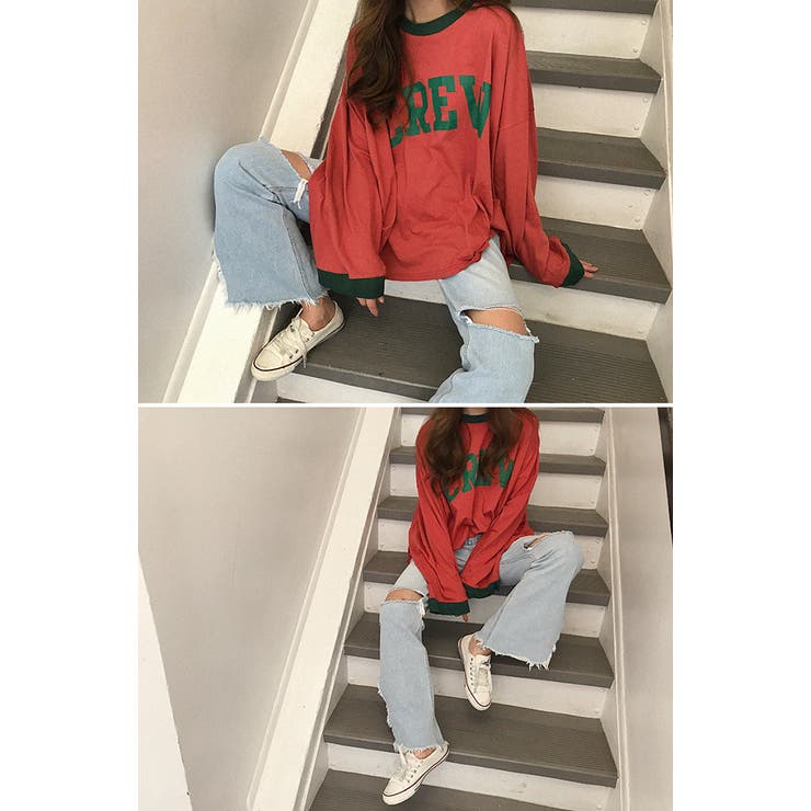 NANING9CREWルーズフィットトップス 韓国 韓国ファッション | 3rd Spring | 詳細画像4 