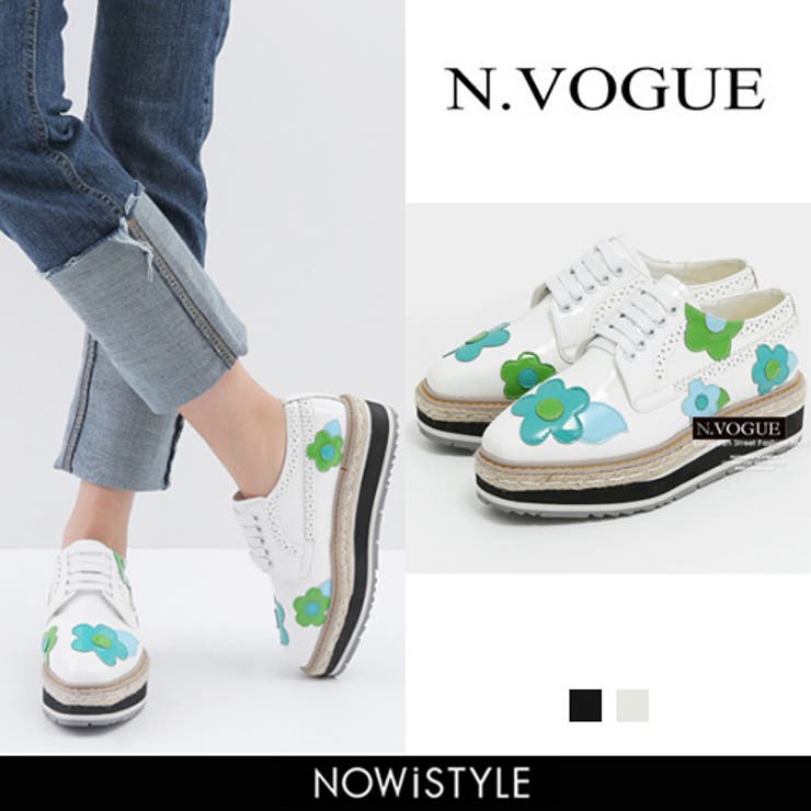 N Vogueフラワーパッチ厚底シューズ 韓国 品番 Nwiw 3rd Spring サードスプリング のレディースファッション通販 Shoplist ショップリスト