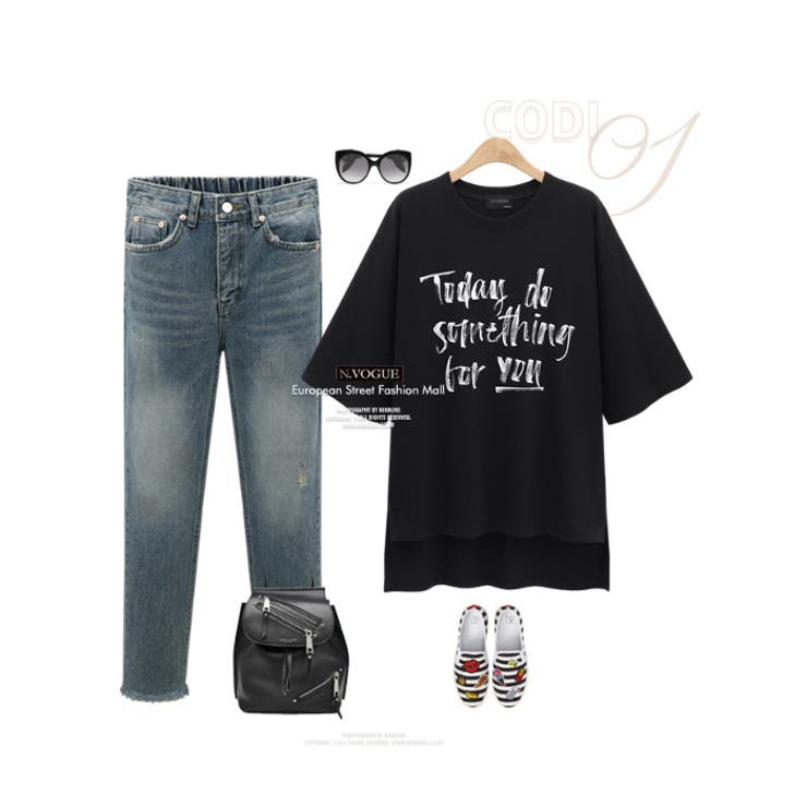 N Vogue英語メッセージTシャツ 韓国 | 3rd Spring | 詳細画像4 