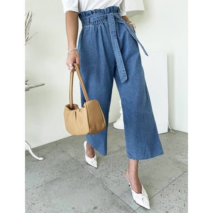 【フリー】ブルー | NANING9(ナンニング)9分丈ワイドジーンズ | 3rd Spring