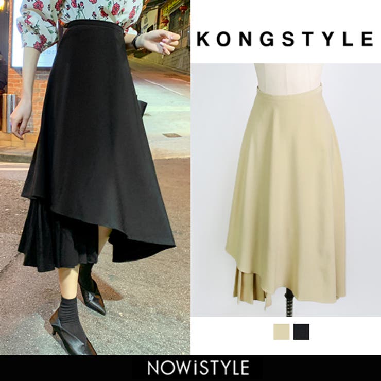 Kongstyleアンバランスロングスカート韓国 韓国ファッション アンバランス 品番 Nwiw 3rd Spring サードスプリング のレディースファッション通販 Shoplist ショップリスト