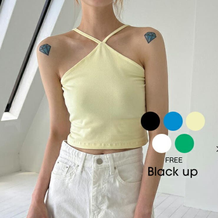 BLACK UP(ブラックアップ)ルビニューホルダーキャミソール[品番