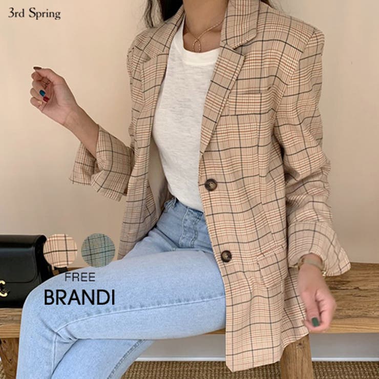 Brandiチェックフォーマルジャケット韓国 韓国ファッション インスタ 品番 Nwiw 3rd Spring サードスプリング のレディースファッション通販 Shoplist ショップリスト